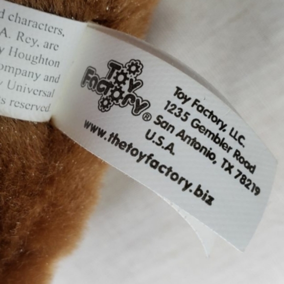 Curious George Plush Stuffed 12" Tall - Picture 3 of 4